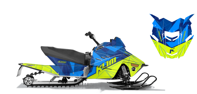 2018 YAMAHA SRX 120 AND SNO SCOOT 200 GRAPHICS KIT DECALS STICKERS DECO TUNNEL