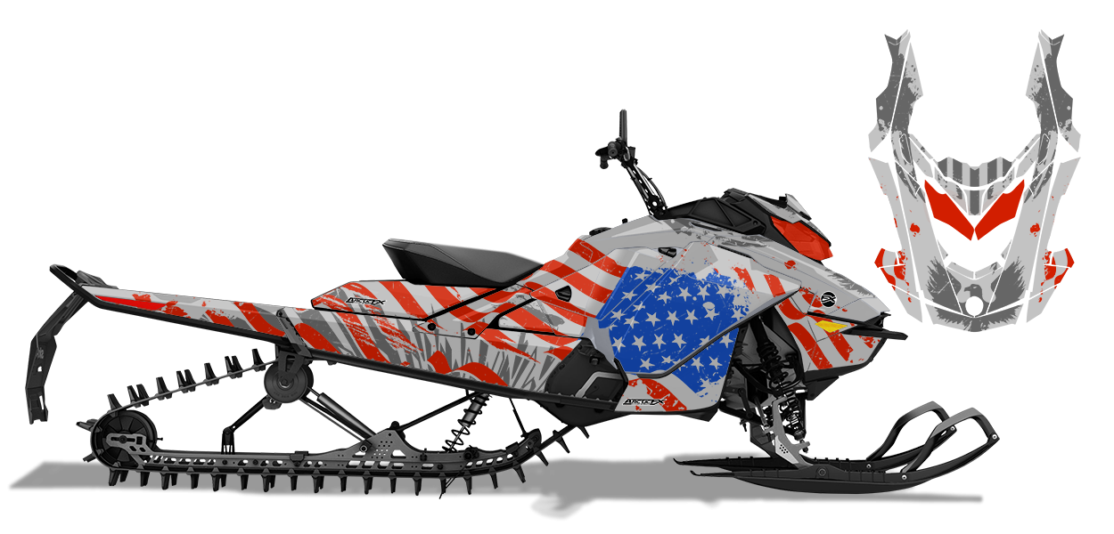 American Flag Custom Design for Skidoo REVGEN4 80478