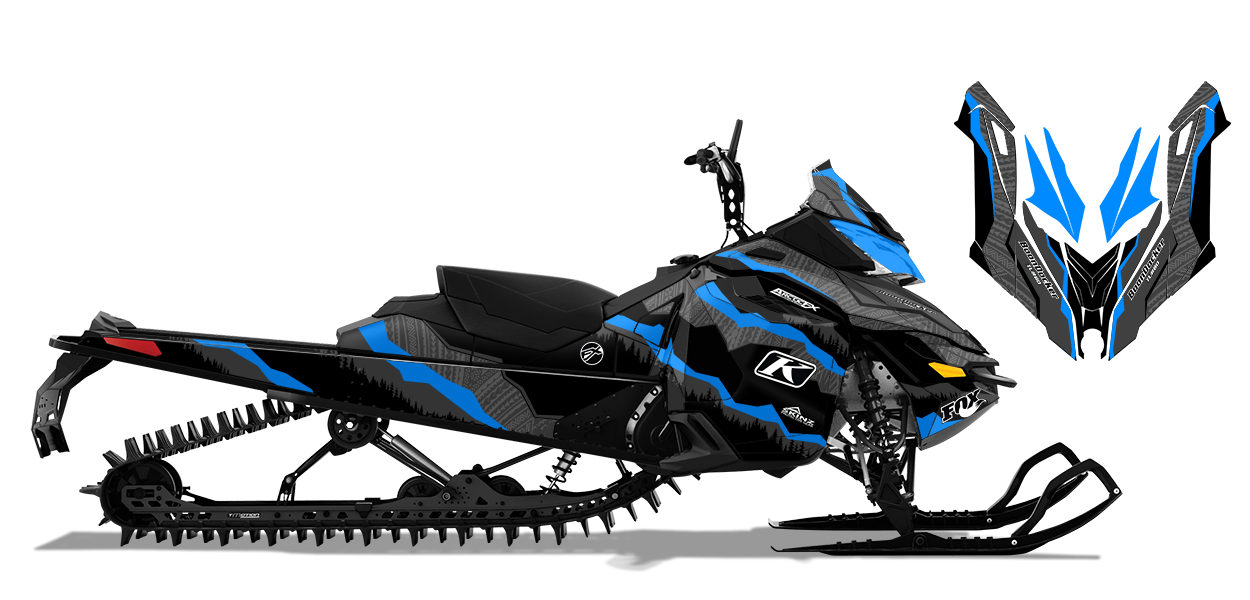 octane blue sled wrap octane blue sled wrap